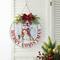 Glitzhome® 15" Merry Christmas Round Door Hanger
